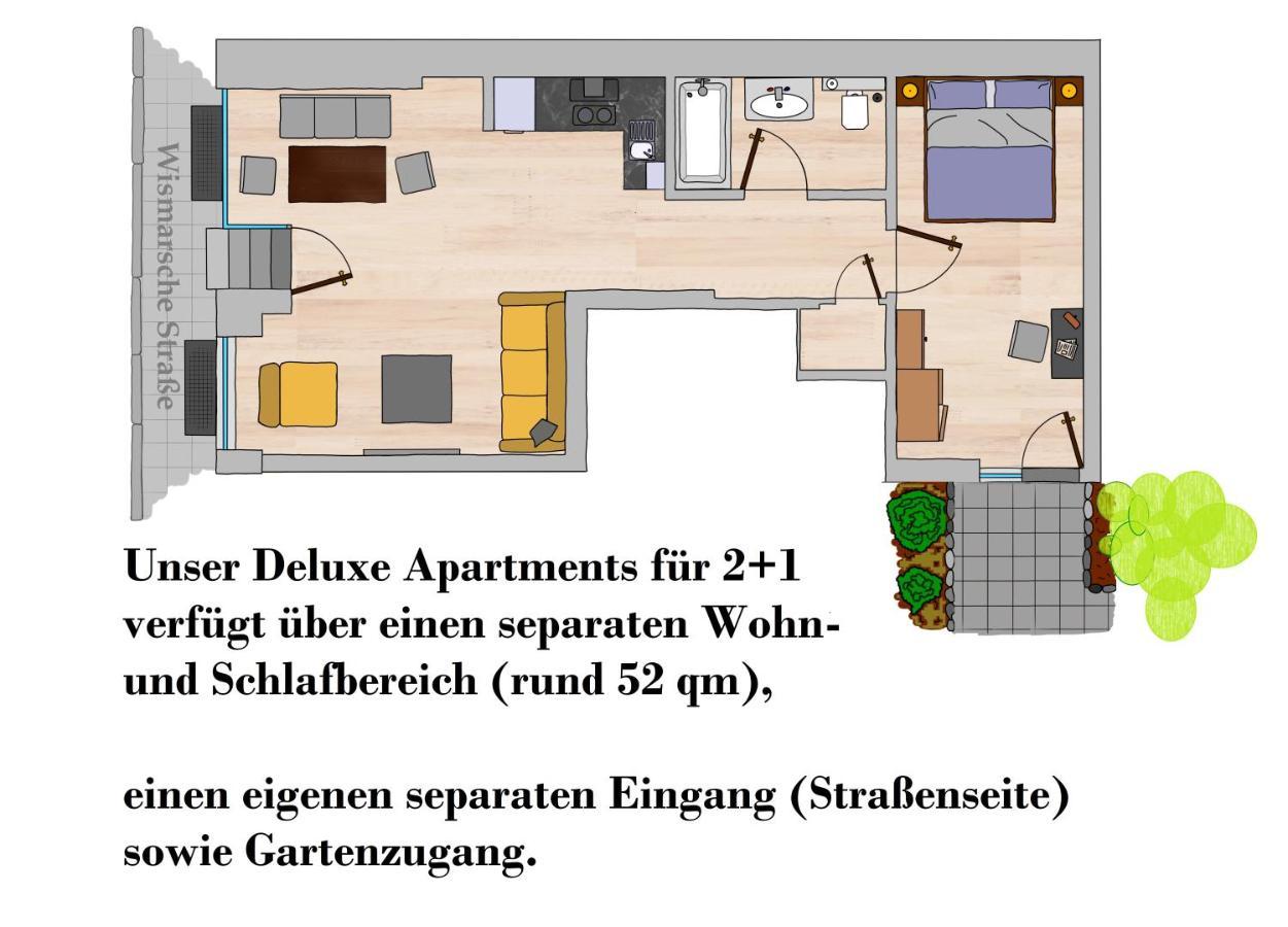 שוורין Apartments Zur Alten Konditorei מראה חיצוני תמונה